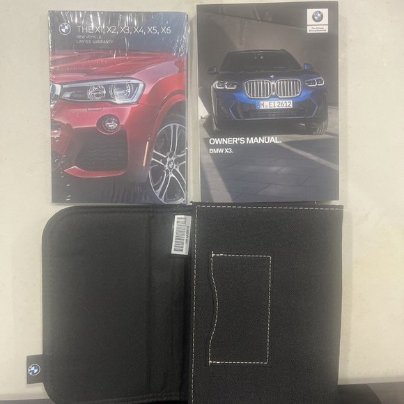 2022 BMW X3 Owners Manual With Case OEM SEALED IN PLASTIC - Picture 1 of 5